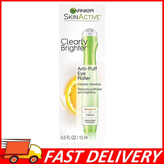 Garnier Skin Active Clearly Brighter Refreshing Anti Puff Eye Roller, 0.5 Fl Oz