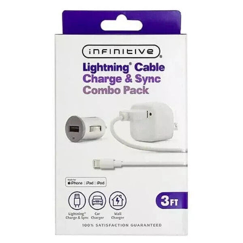 3 ft iphone charger + CABLE+ SYNC INFITIVE