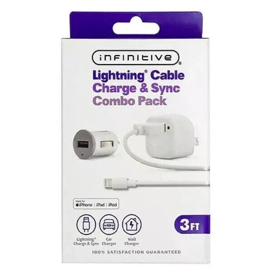 3 ft iphone charger + CABLE+ SYNC INFITIVE