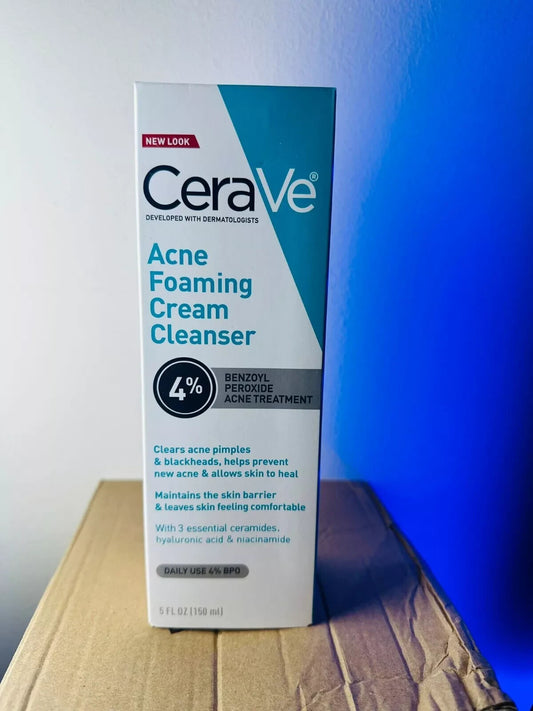 CERAVE ACNE FOAMING CREAM FACIAL CLEANSER 5OZ 05/2026
