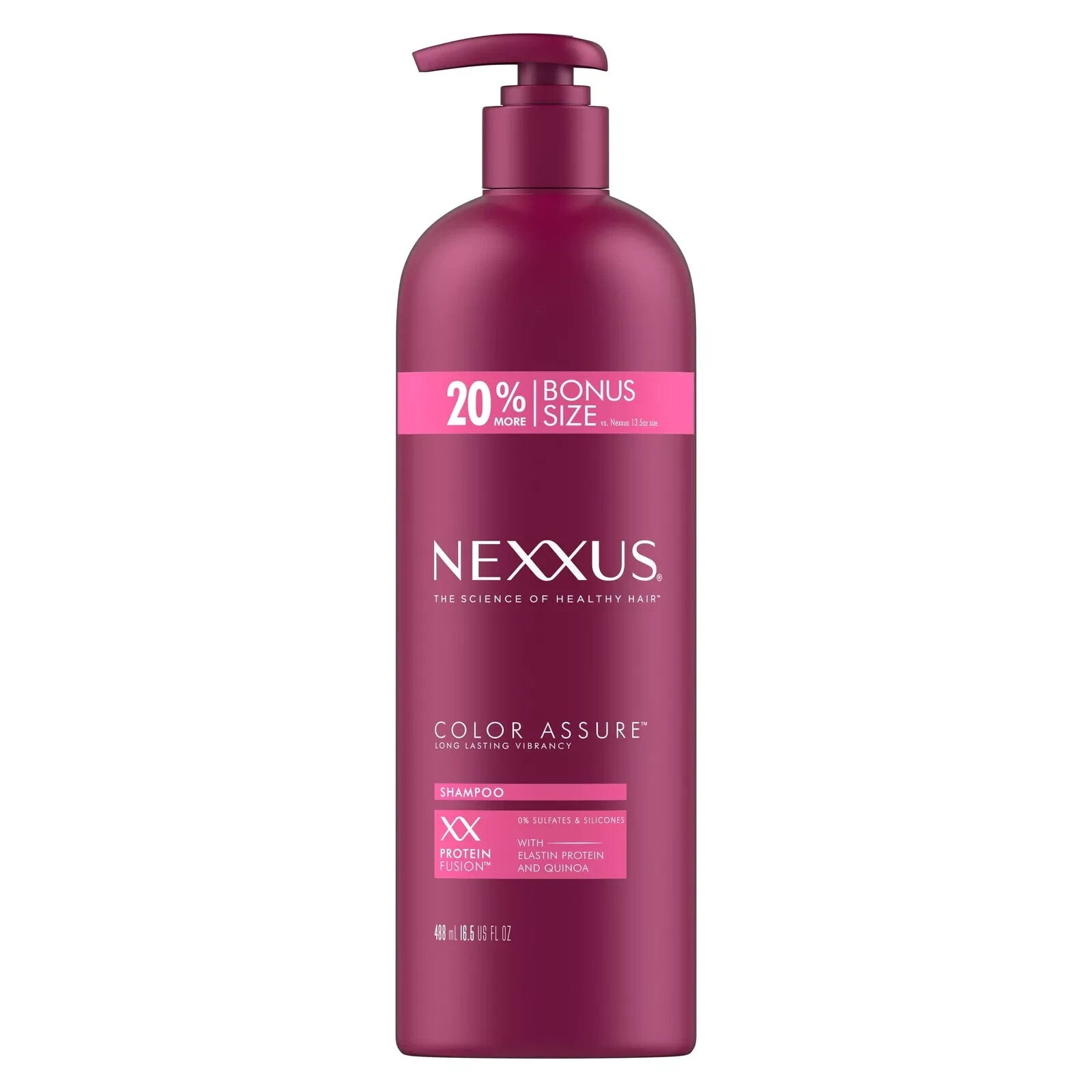 Nexxus Hair Color Assure Sulfate-Free Shampoo with ProteinFusion, For Color 16.5