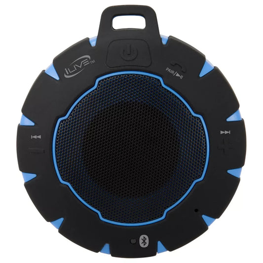 iLive Audio Waterproof, Sandproof, Shockproof Bluetooth Speaker with Speakerphon