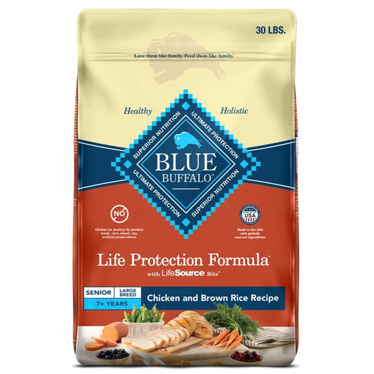 Blue Buffalo Life Protection Formula Senior Large Breed Dry Dog Food, Chicken
