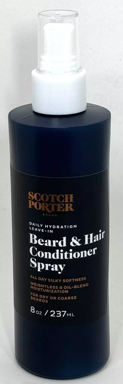Scotch Porter 8 oz Daily Hydration Leave-In Beard and Hair Conditioner Spray New