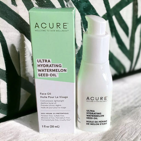 Acure Face Oil Ultra Hydrating 12 Hour Facial Moisturizer Watermelon Seed 1 oz