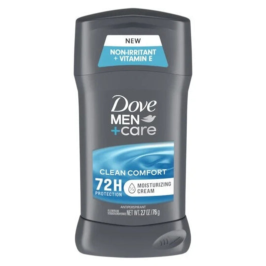 Dove Men + Care 72HR Protection Antiperspirant Stick Clean Comfort 2.7 Oz