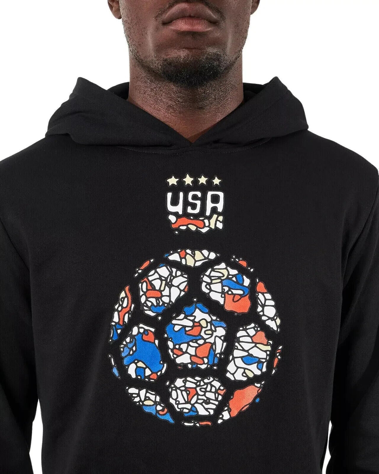 round21 USWNT 2023 Geometric Black Pullover Hoodie xl