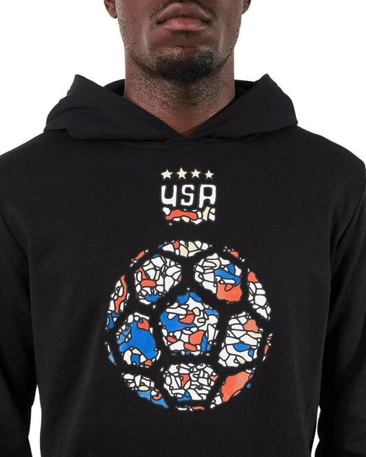 round21 USWNT 2023 Geometric Black Pullover Hoodie xl