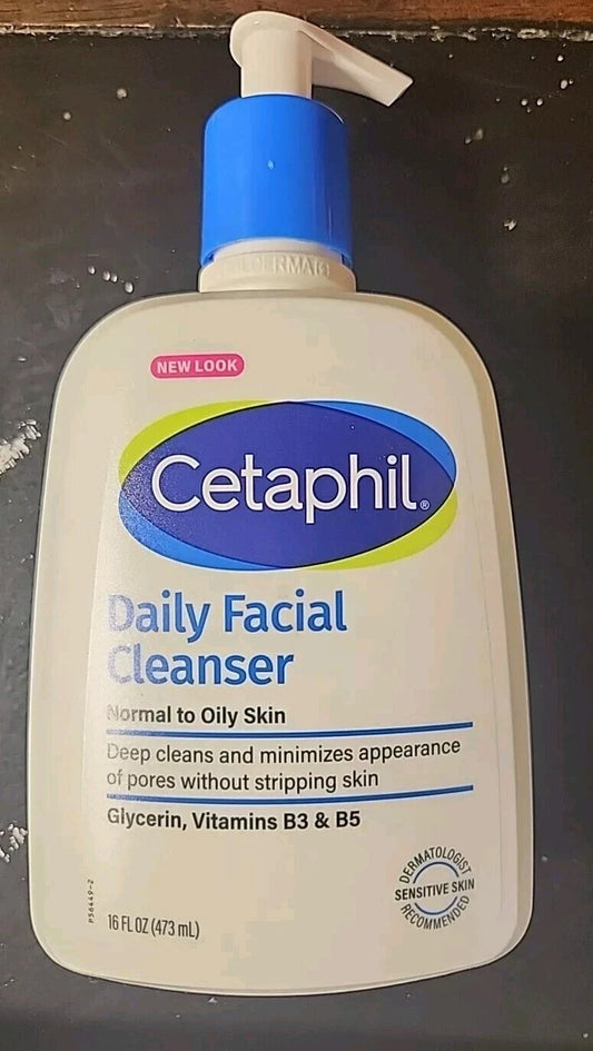 Cetaphil Daily Facial Cleanser, Normal to Oily Skin, 16 Fl Oz