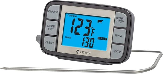 Taylor Instant Read Wired Probe Digital Meat Food Grill BBQ Cooking Kitchen Ther