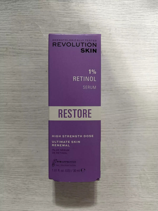 Revolution Skin 1% Retinol Restore Serum, Ultimate Skin Renewal 1.01 Fl Oz