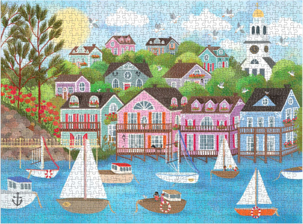 Joy Laforme Harbor by the Sea 1000 Piece Puzzle(E-B00KS) DIGITAL BOOK