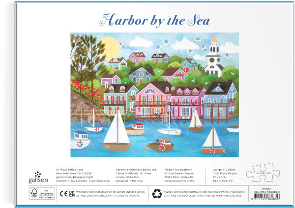 Joy Laforme Harbor by the Sea 1000 Piece Puzzle(E-B00KS) DIGITAL BOOK
