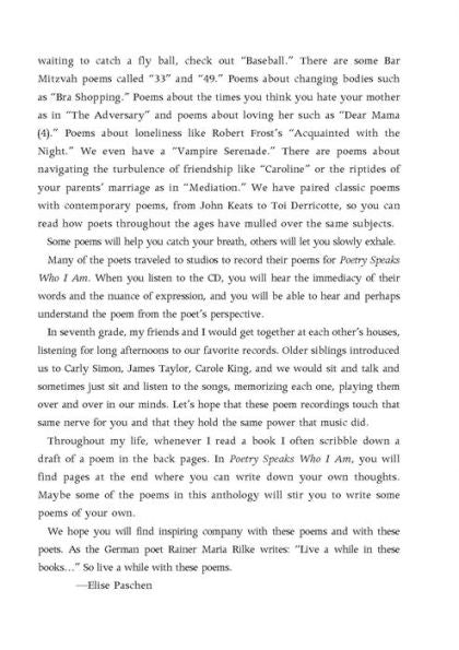 Poetry Speaks Who I Am: Poems of Discovery, Inspiration, Independence, and Everything Else(E-B00KS) DIGITAL BOOK