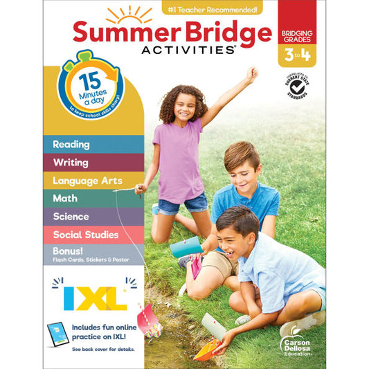 Summer Bridge Activities, Grades 3 - 4(E-B00KS) DIGITAL BOOK