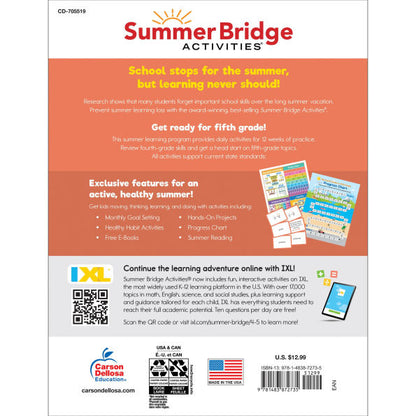 Summer Bridge Activities, Grades 4 - 5(E-B00KS) DIGITAL BOOK