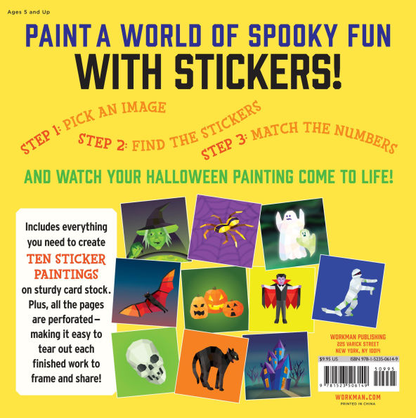 Halloween (Paint by Sticker Kids Series)(E-B00KS) DIGITAL BOOK