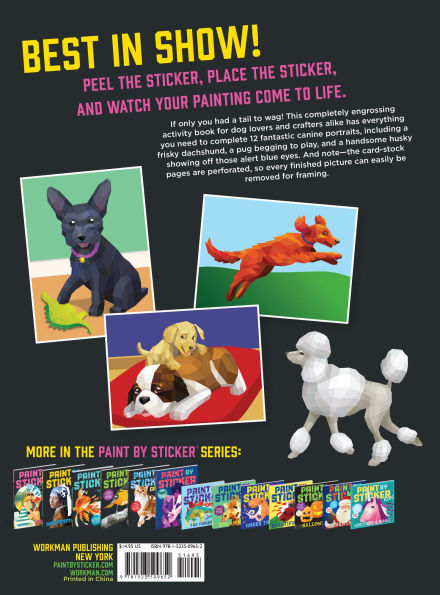 Paint by Sticker: Dogs: Create 12 Stunning Images One Sticker at a Time!(E-B00KS) DIGITAL BOOK