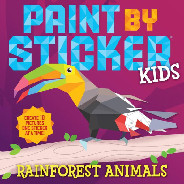 Paint by Sticker Kids: Rainforest Animals(E-B00KS) DIGITAL BOOK
