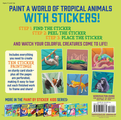 Paint by Sticker Kids: Rainforest Animals(E-B00KS) DIGITAL BOOK