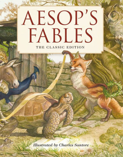 Aesop's Fables Hardcover: The Classic Edition by acclaimed illustrator, Charles Santore(E-B00KS) DIGITAL BOOK