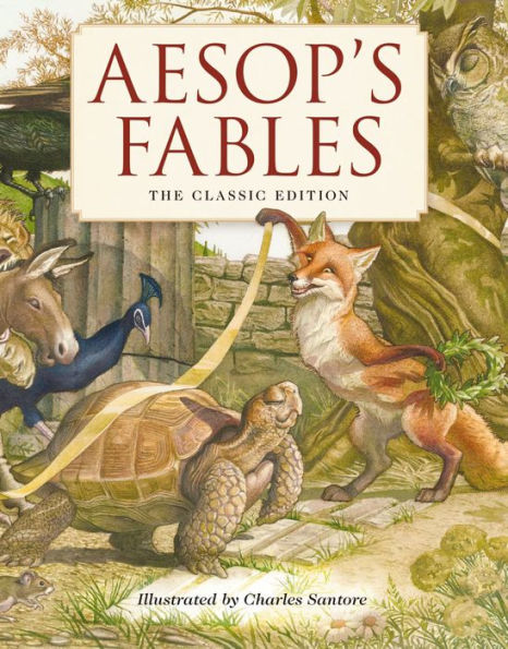 Aesop's Fables Hardcover: The Classic Edition by acclaimed illustrator, Charles Santore(E-B00KS) DIGITAL BOOK