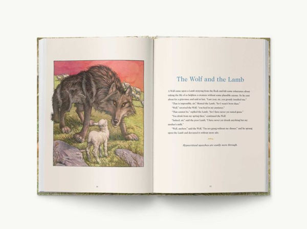 Aesop's Fables Hardcover: The Classic Edition by acclaimed illustrator, Charles Santore(E-B00KS) DIGITAL BOOK