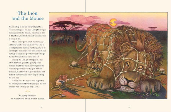 Aesop's Fables Hardcover: The Classic Edition by acclaimed illustrator, Charles Santore(E-B00KS) DIGITAL BOOK