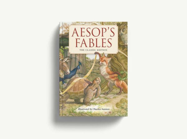 Aesop's Fables Hardcover: The Classic Edition by acclaimed illustrator, Charles Santore(E-B00KS) DIGITAL BOOK