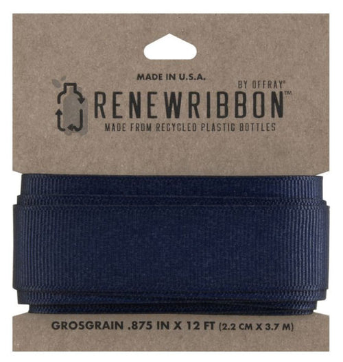 Renew Grosgrain Ribbon Navy