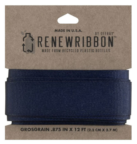 Renew Grosgrain Ribbon Navy