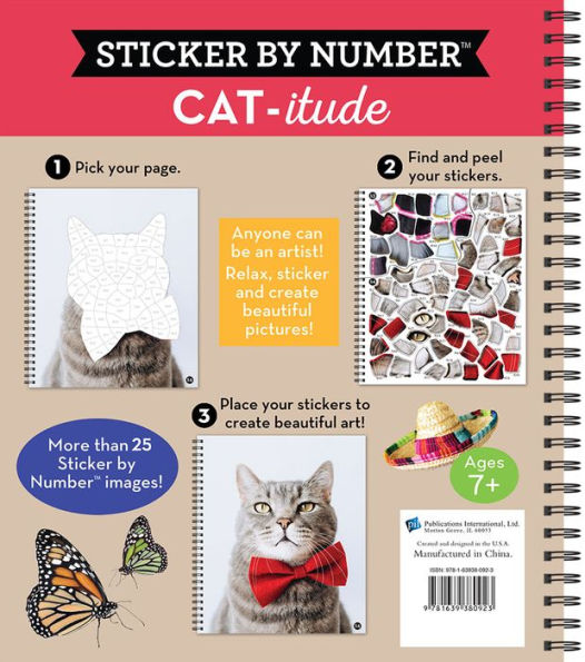Sticker By Number Cat-itude(E-B00KS) DIGITAL BOOK