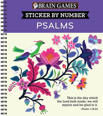 Brain Games Sticker by Number Psalms(E-B00KS) DIGITAL BOOK