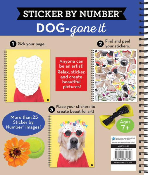 Brain Games Sticker by Number Dog Gone It(E-B00KS) DIGITAL BOOK