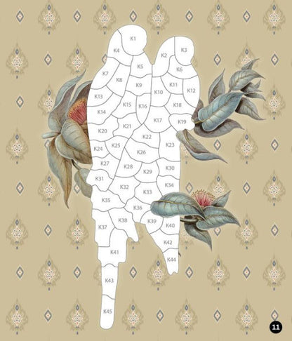 Brain Games Sticker By Number Vintage Birds(E-B00KS) DIGITAL BOOK