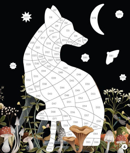 Brain Games Sticker By Number ENCHANTED Garden(E-B00KS) DIGITAL BOOK