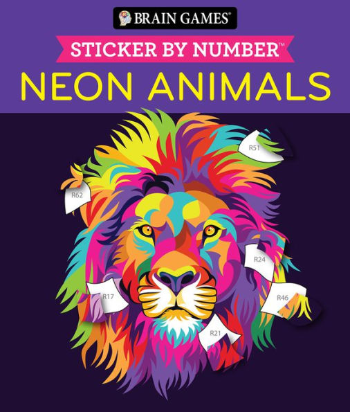Sticker by Number Neon Animals(E-B00KS) DIGITAL BOOK
