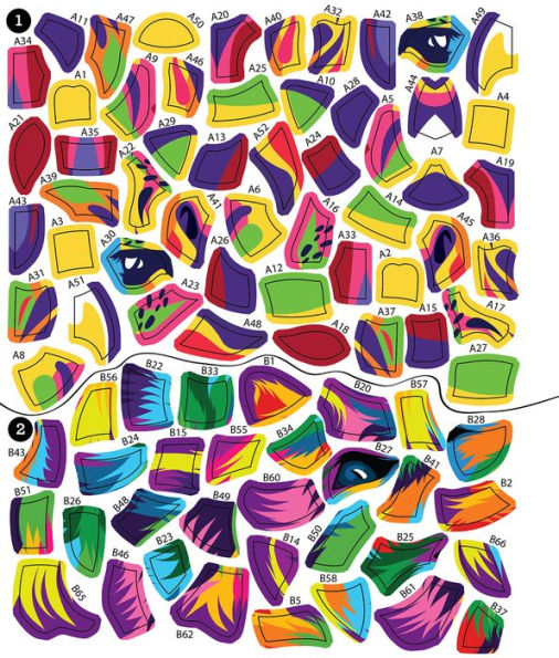 Sticker by Number Neon Animals(E-B00KS) DIGITAL BOOK