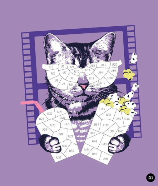 Sticker By Number Cats(E-B00KS) DIGITAL BOOK