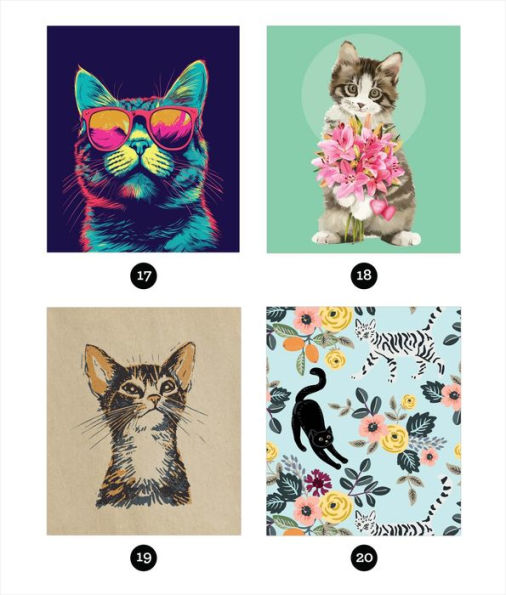 Sticker By Number Cats(E-B00KS) DIGITAL BOOK