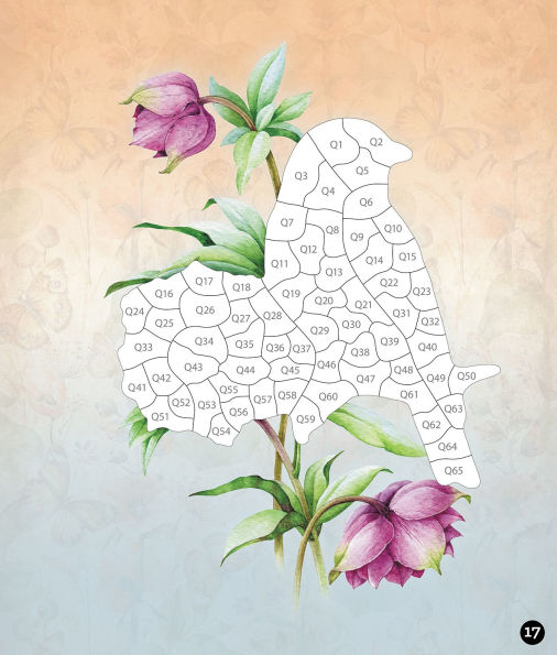 Sticker By Number Vintage Garden(E-B00KS) DIGITAL BOOK