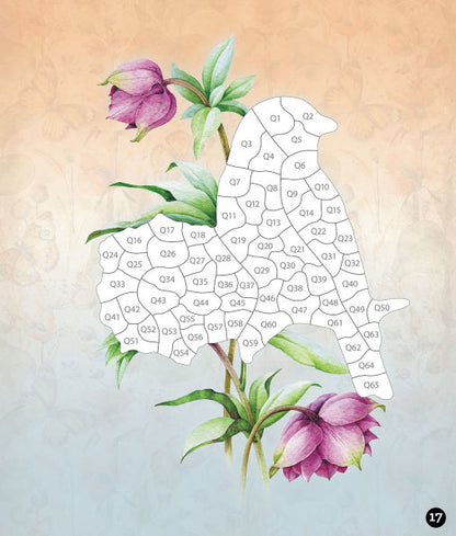 Sticker By Number Vintage Garden(E-B00KS) DIGITAL BOOK