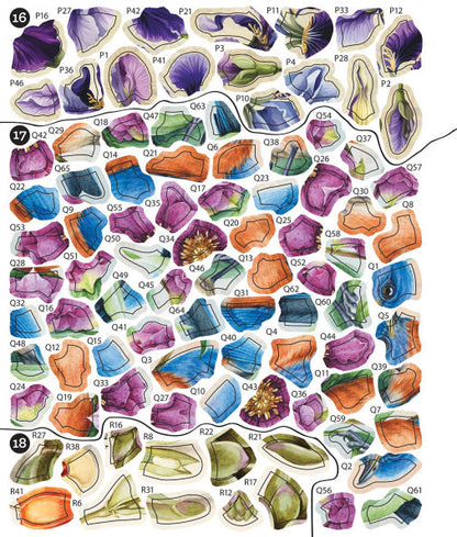 Sticker By Number Vintage Garden(E-B00KS) DIGITAL BOOK