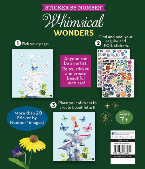 Sticker By Number Whimsical Wonder(E-B00KS) DIGITAL BOOK