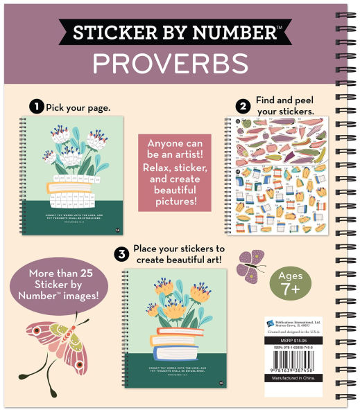 Sticker By Number Proverbs(E-B00KS) DIGITAL BOOK