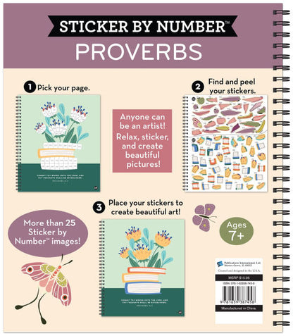 Sticker By Number Proverbs(E-B00KS) DIGITAL BOOK