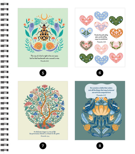 Sticker By Number Proverbs(E-B00KS) DIGITAL BOOK
