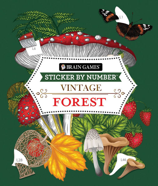 Sticker By Number Vintage Forest(E-B00KS) DIGITAL BOOK