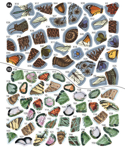 Sticker By Number Vintage Forest(E-B00KS) DIGITAL BOOK