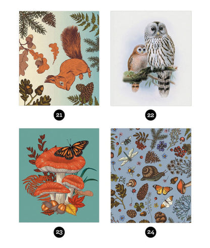 Sticker By Number Vintage Forest(E-B00KS) DIGITAL BOOK
